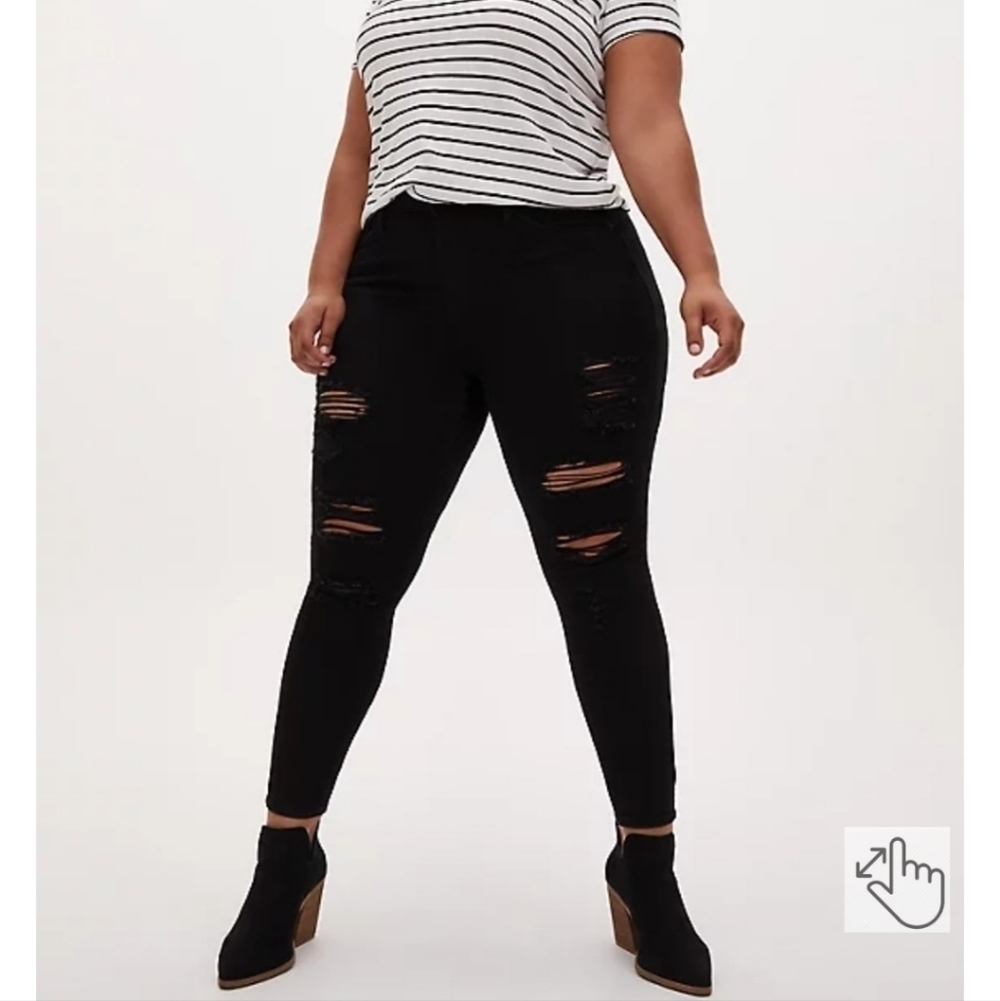 SKY HIGH SKINNY PREMIUM STRETCH HIGH-RISE JEAN size 12 T
